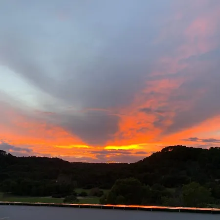 Atardecer En Menorca Vista Al Campo De Golf